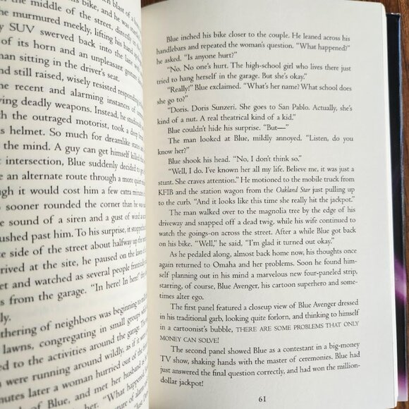 Blue Avenger and the Theory of Everything Book Hardcover By Norma Howe Chapter B - Picture 5 of 10